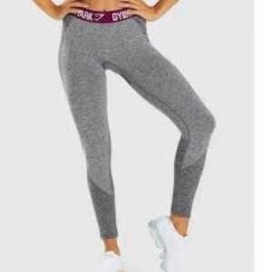 Gymshark Flex Leggings Tights Gray Purple Booty Sculpt  Size XS